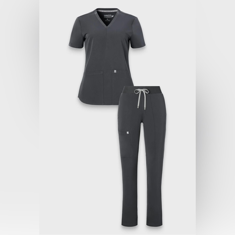 Fabletics Grey Scrub Set